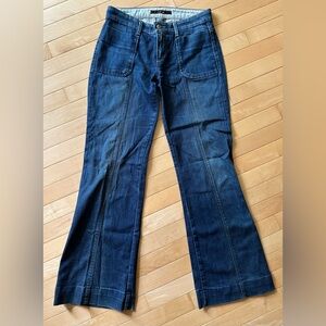 Joe's Jeans flare leg blue denim